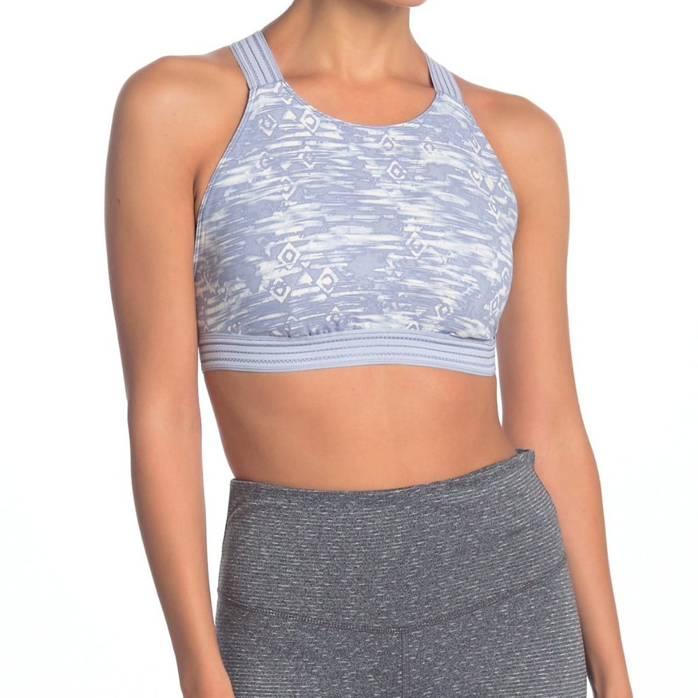 NWT Free People Movement Women's Blue Cream Aztec